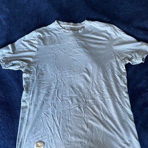 Tracksmith Men's Harrier Tee - size L in Stonewash